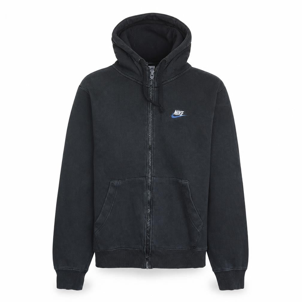 Nike Men's Black XS Full Zip Hoodie with Logo