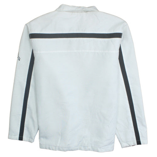 Clockhouse Men's White Basic Jacket L Lightweight Zip Up