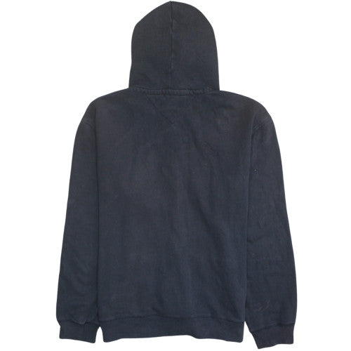 Tommy Hilfiger Men's Black Full Zip Hoodie L Classic Cotton Blend