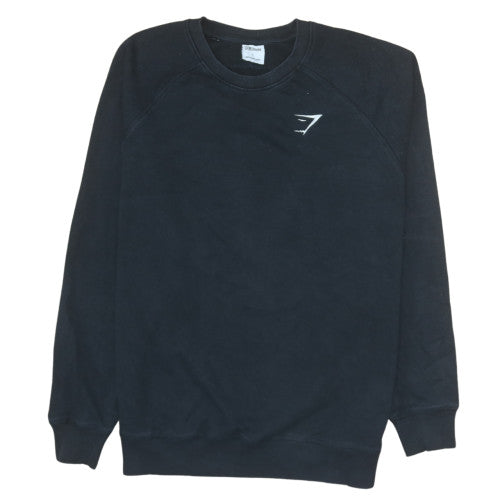 Gymshark Men's Black L Pullover Crew Neck Fleece Sweatshirt