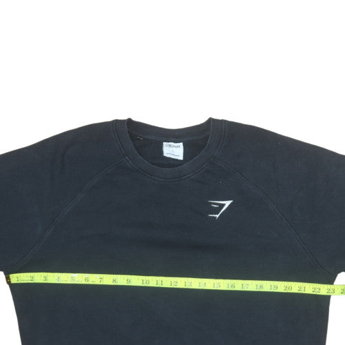 Gymshark Men's Black L Pullover Crew Neck Fleece Sweatshirt