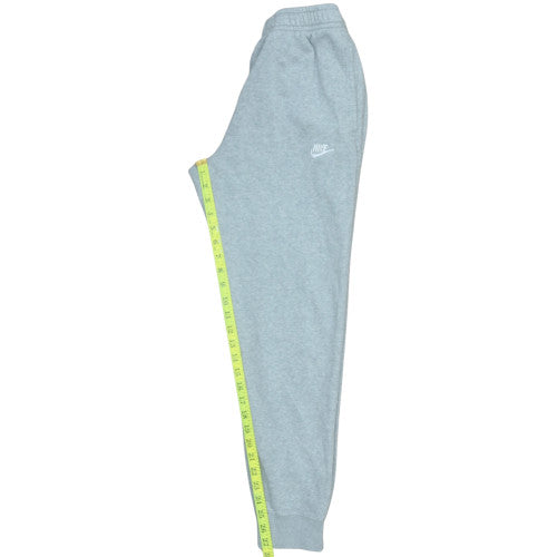Nike Men Grey Fleece Sweatpants S Regular Fit Casual Trousers