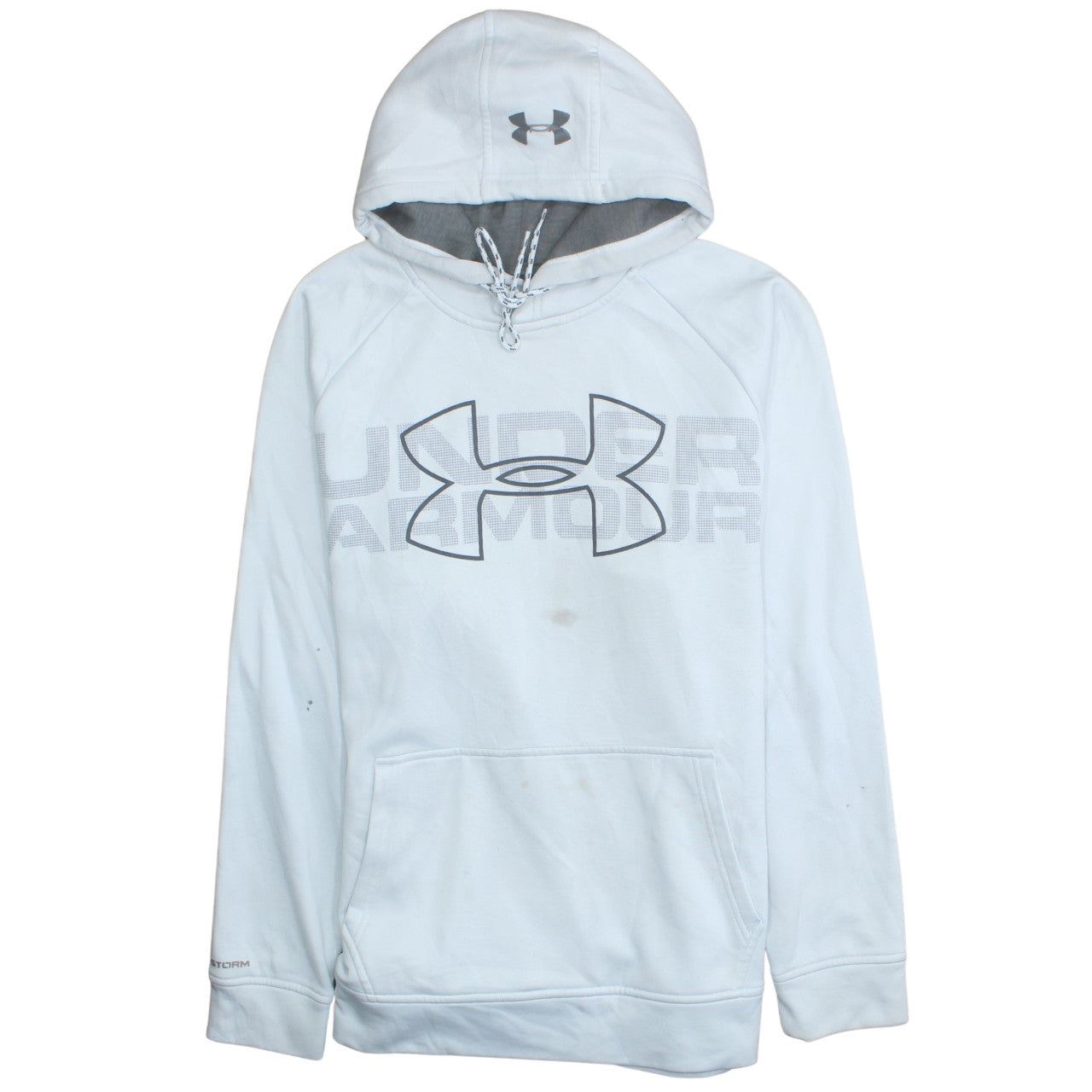 Under Armour Men's White M Pullover Hoodie ColdGear Loose Fit