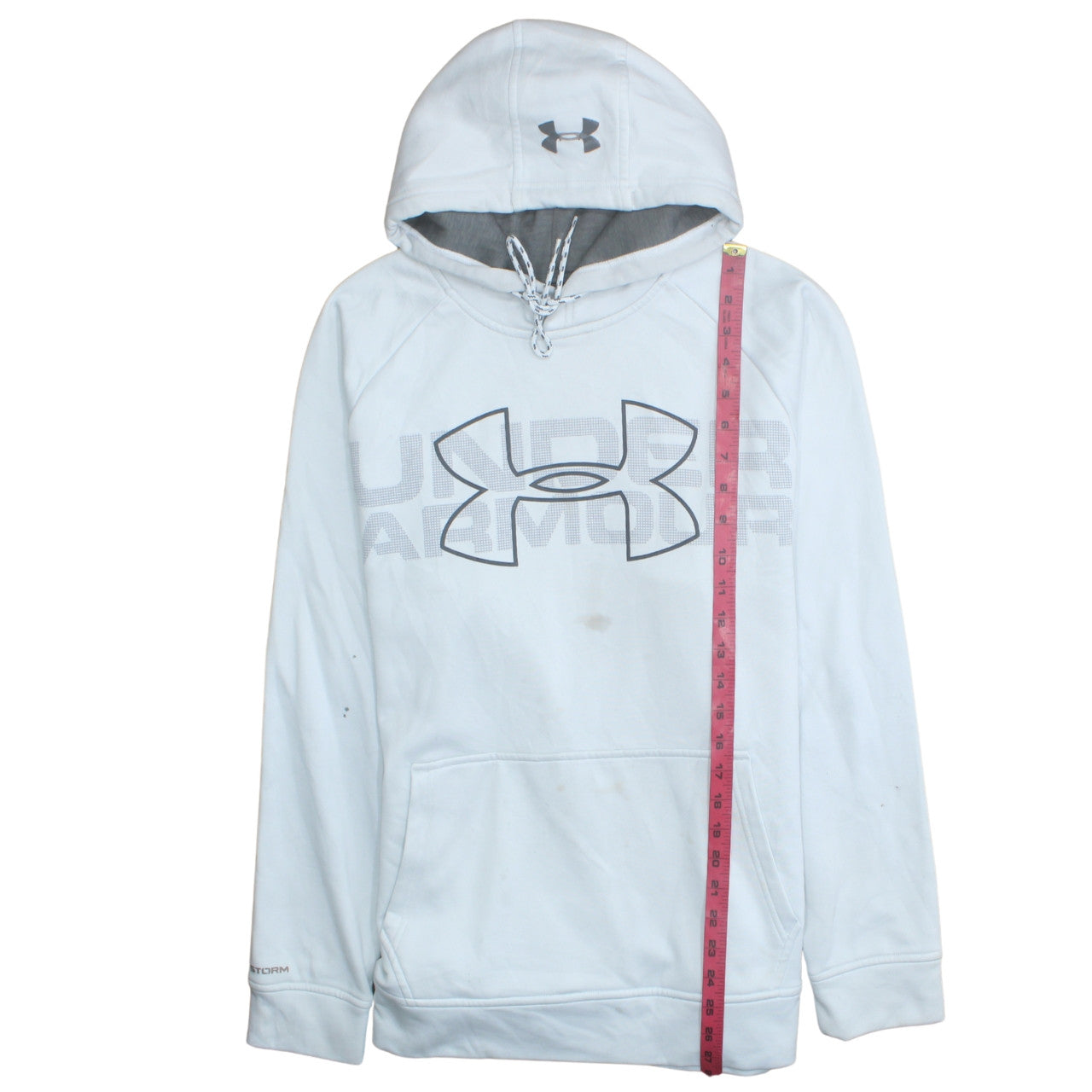 Under Armour Men's White M Pullover Hoodie ColdGear Loose Fit