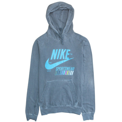 Nike Men's Blue Pullover Hoodie S Regular Fit Sportswear