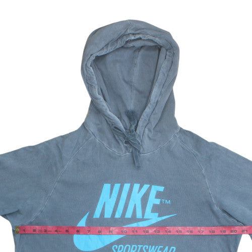 Nike Men's Blue Pullover Hoodie S Regular Fit Sportswear