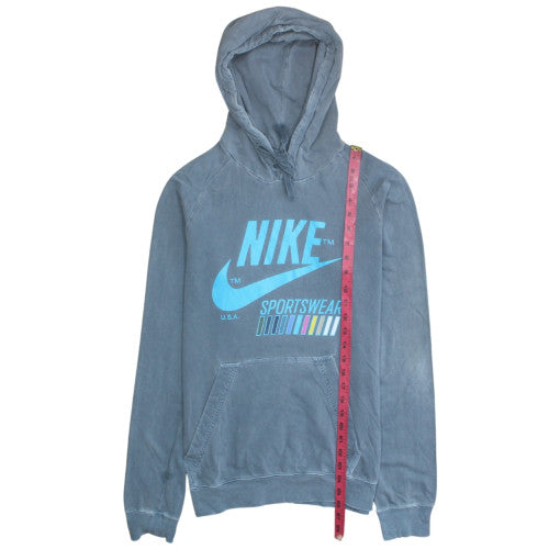 Nike Men's Blue Pullover Hoodie S Regular Fit Sportswear