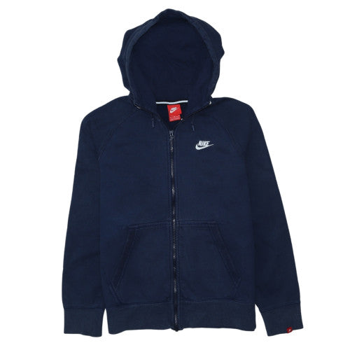 Nike Men's Blue Full Zip Hoodie Size M Fleece Sportswear