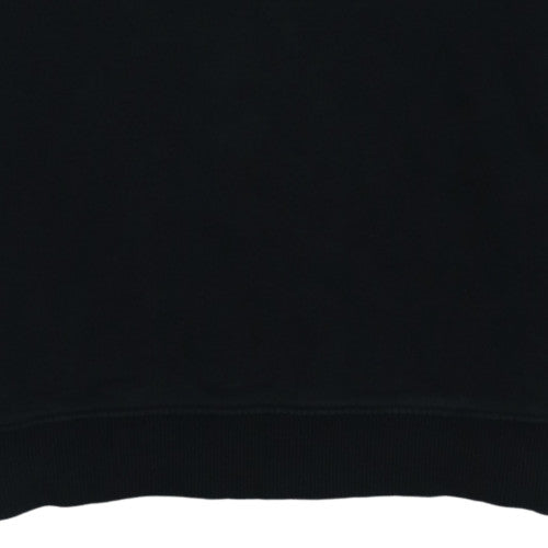 Vans Womens Black Crew Neck Pullover Sweatshirt L Cotton Logo Print