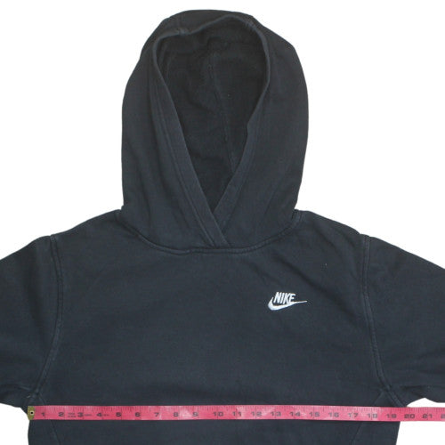 Nike Boys Black Pullover Hoodie XL 158-170cm Fleece Lined Sportswear