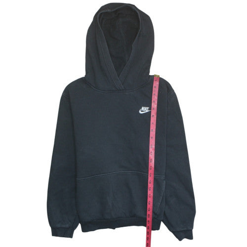 Nike Boys Black Pullover Hoodie XL 158-170cm Fleece Lined Sportswear