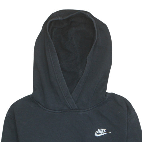 Nike Boys Black Pullover Hoodie XL 158-170cm Fleece Lined Sportswear