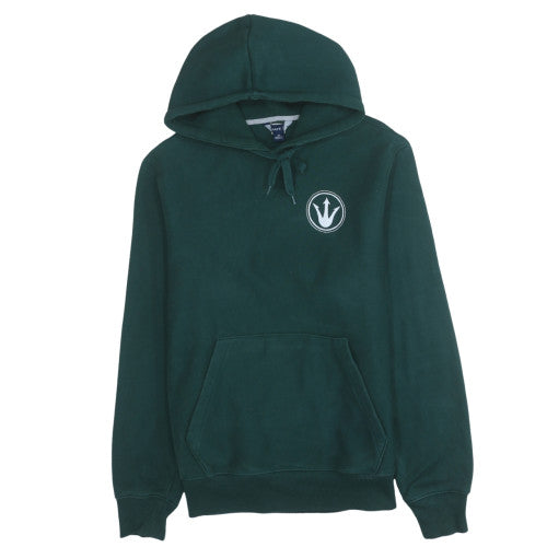Port & Company Men's Green Pullover Hoodie M Logo Fleece Sweatshirt