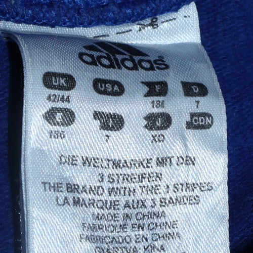 Adidas Men Blue France Olympic Pullover Sweatshirt XL Vintage