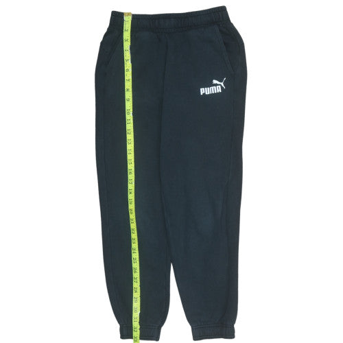 Puma Boys Black Jogger Trousers 6 Years Fleece Sweatpants
