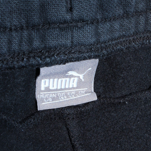 Puma Boys Black Jogger Trousers 6 Years Fleece Sweatpants