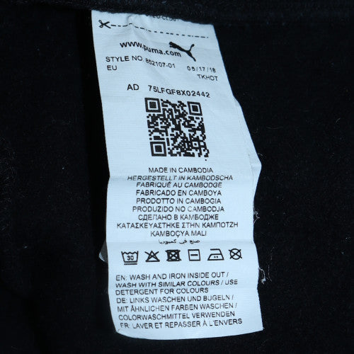 Puma Boys Black Jogger Trousers 6 Years Fleece Sweatpants