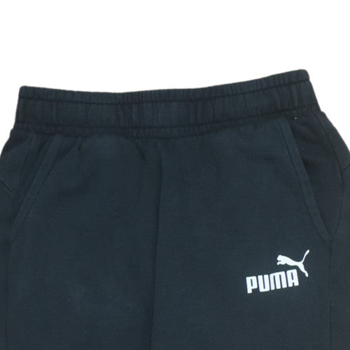 Puma Boys Black Jogger Trousers 6 Years Fleece Sweatpants