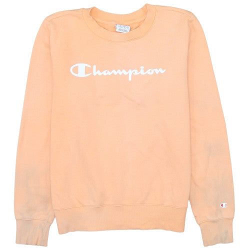 Champion Women's Peach Crew Neck Pullover Sweatshirt Size M