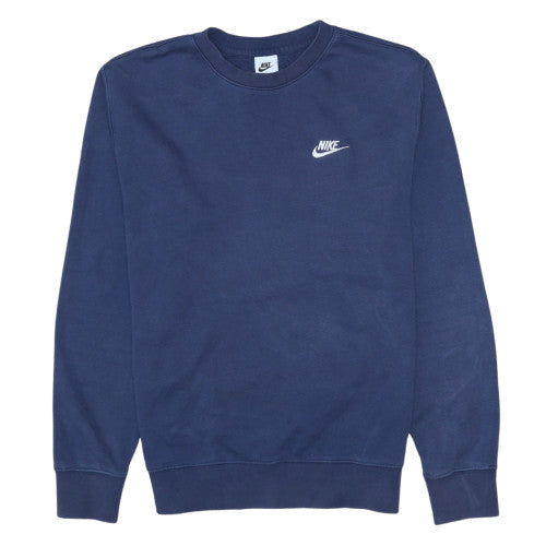 Nike Men's Blue Pullover Sweatshirt Size S Regular Fit Crew Neck
