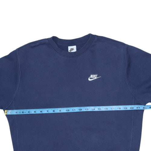 Nike Men's Blue Pullover Sweatshirt Size S Regular Fit Crew Neck