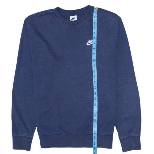Nike Men's Blue Pullover Sweatshirt Size S Regular Fit Crew Neck