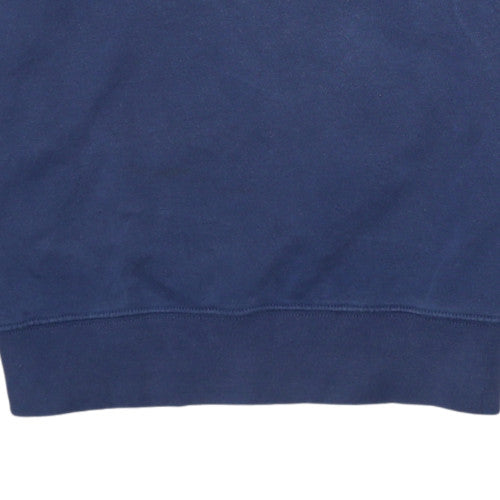 Nike Men's Blue Pullover Sweatshirt Size S Regular Fit Crew Neck