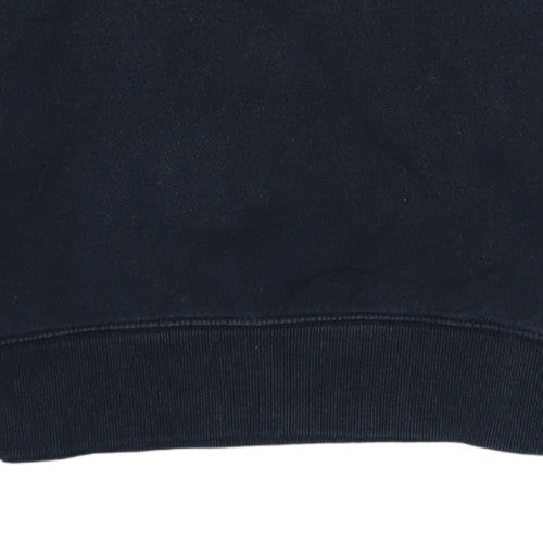 Calvin Klein Jeans Men Black Logo Crew Neck Sweatshirt Size S
