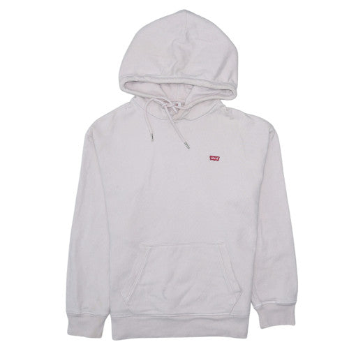 Levi's Women's White XS Pullover Hoodie with Logo Detail