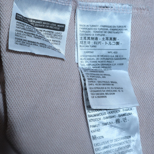 Levi's Women's White XS Pullover Hoodie with Logo Detail