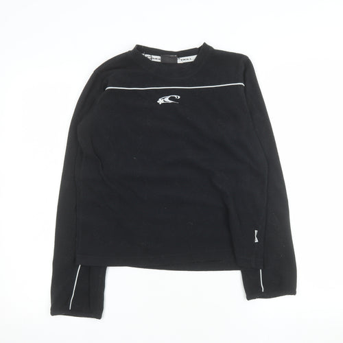 O'Neill Women Black Medium Pullover Sweatshirt Fleece Polyester