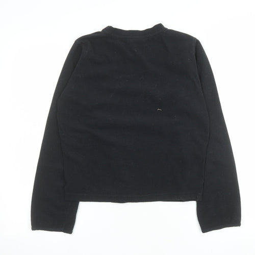 O'Neill Women Black Medium Pullover Sweatshirt Fleece Polyester