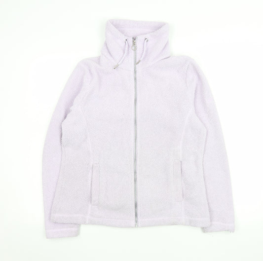Regatta Womens Lilac Fleece Full Zip Hoodie UK 14 Polyester Outdoor