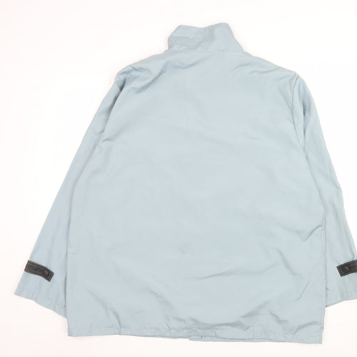 Anne de Lançay Women’s Blue Rain Coat Jacket L 18/20 Nautical Lightweight