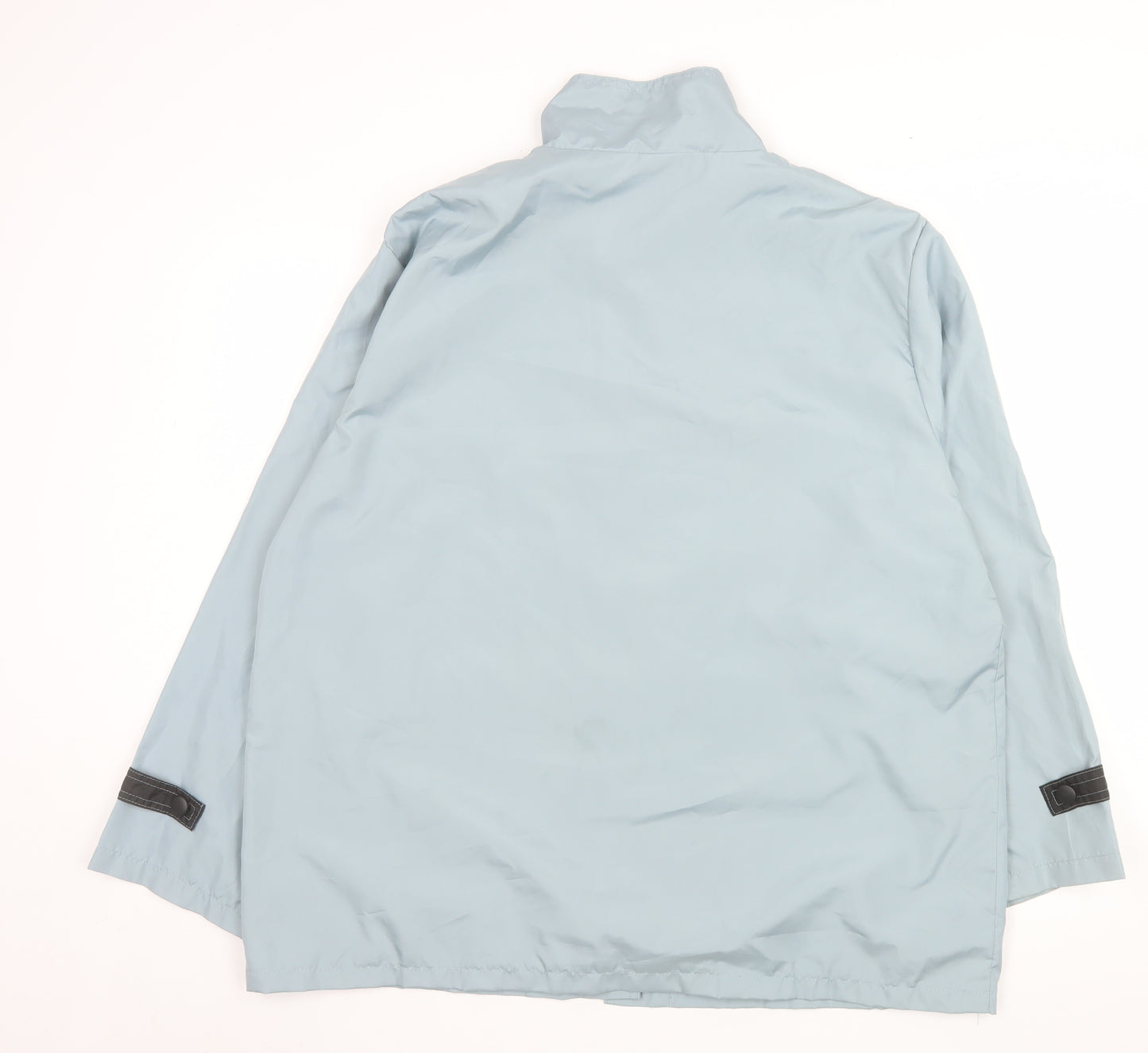 Anne de Lançay Women’s Blue Rain Coat Jacket L 18/20 Nautical Lightweight