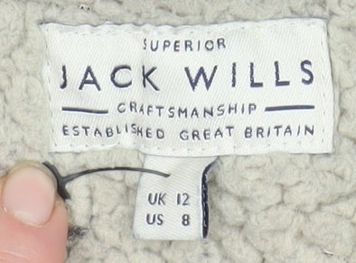 Jack Wills Women’s Blue Hooded Parka Jacket Size 12