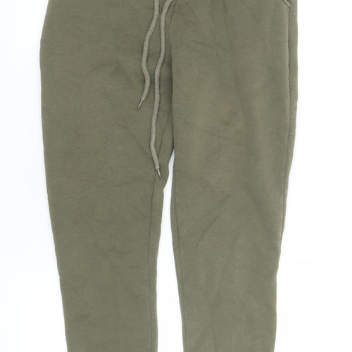 Glamify Men’s Green Jogger Sweatpants S Regular Fit Cotton Blend