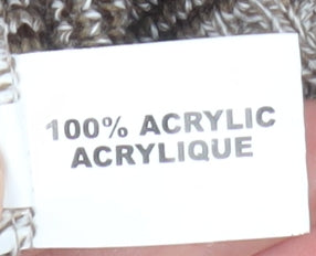 Chums Men's Beige Aztec Full Zip Knit Jumper Size M