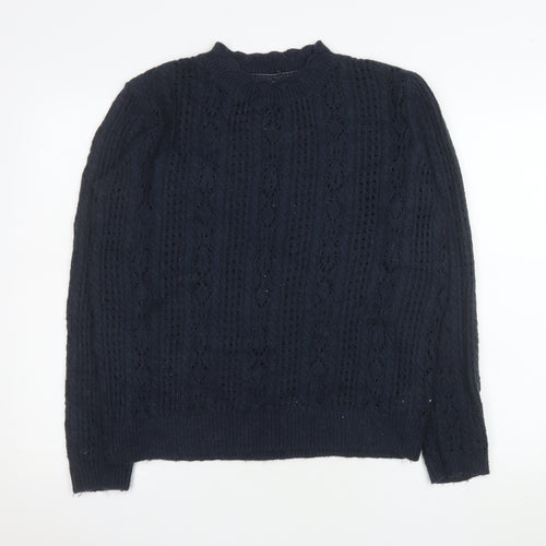 Fat Face Women’s Blue Cable-Knit Pullover Jumper UK 10