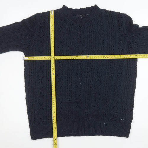 Fat Face Women’s Blue Cable-Knit Pullover Jumper UK 10