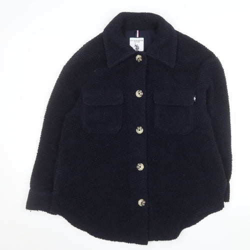 U.S. Polo Assn. Women's Navy Blue Fleece Jacket XS