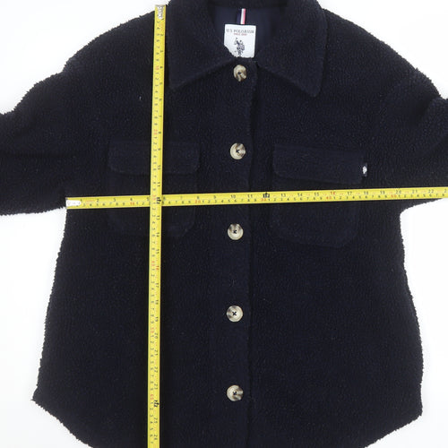 U.S. Polo Assn. Women's Navy Blue Fleece Jacket XS