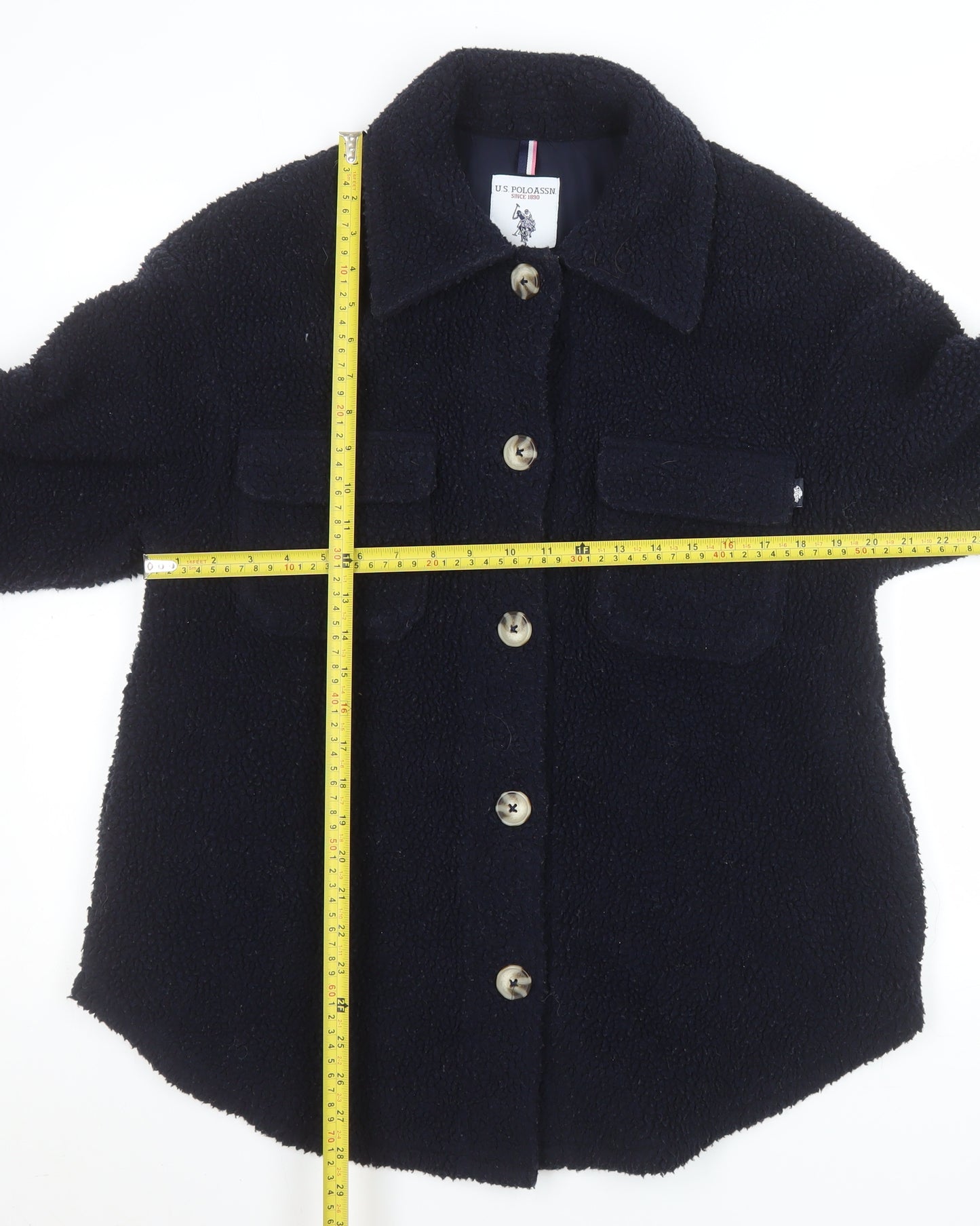 U.S. Polo Assn. Women's Navy Blue Fleece Jacket XS