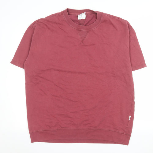 Shore Leave Men’s Red Cotton Short Sleeve Crew Neck Top Size M