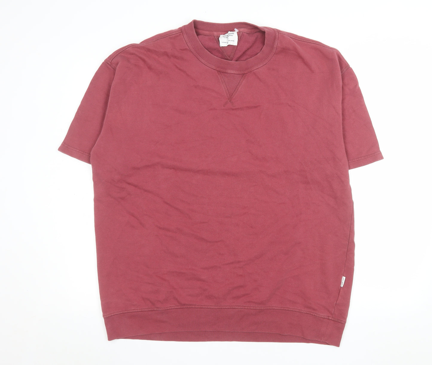 Shore Leave Men’s Red Cotton Short Sleeve Crew Neck Top Size M