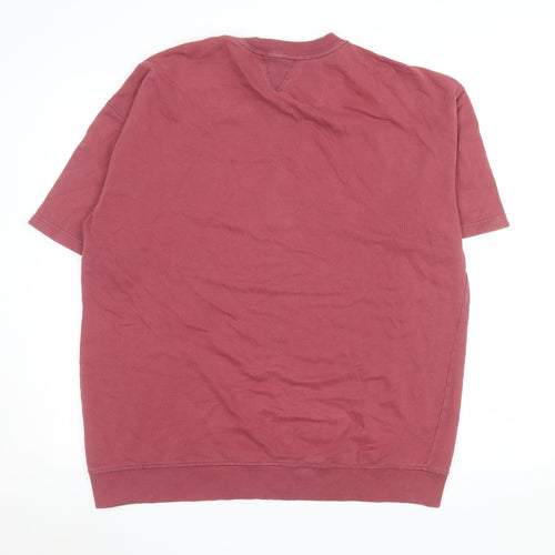 Shore Leave Men’s Red Cotton Short Sleeve Crew Neck Top Size M