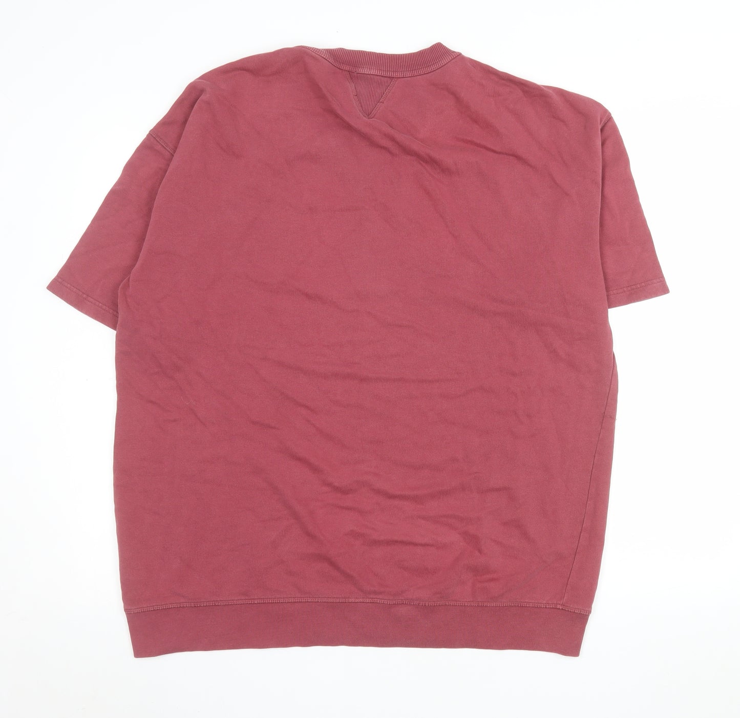 Shore Leave Men’s Red Cotton Short Sleeve Crew Neck Top Size M