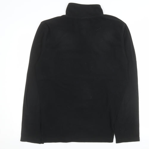 McKenzie Men's Black Fleece 1/4 Zip Pullover Sweatshirt Size M