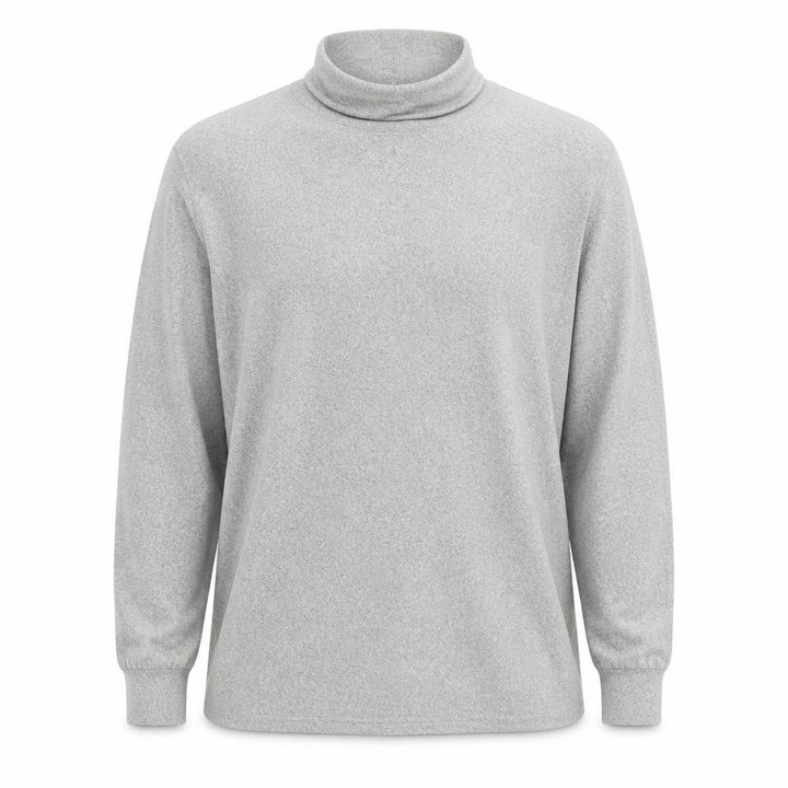 Uniqlo Men Grey Roll Neck Knit Sweatshirt Size L