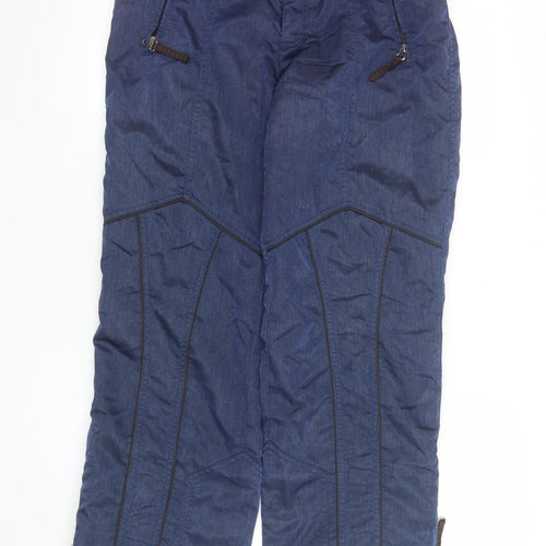 Rodeo Womens Blue Insulated Waterproof Snow Pants S